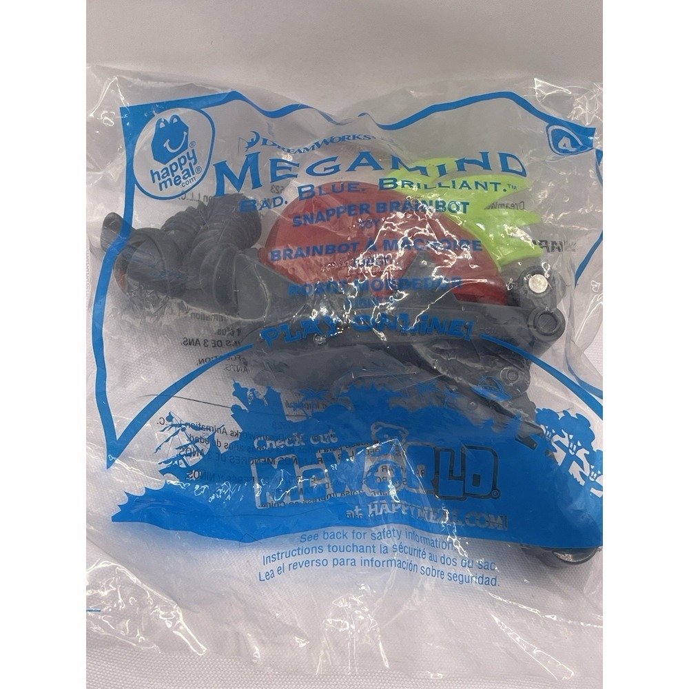 Toy McDonalds Happy Meal 2010 Megamind Snapper Brainbot #4